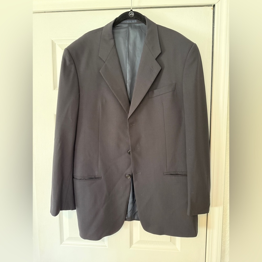 Armani Collezioni Classic Black Men's Blazer - Picture 8 of 10